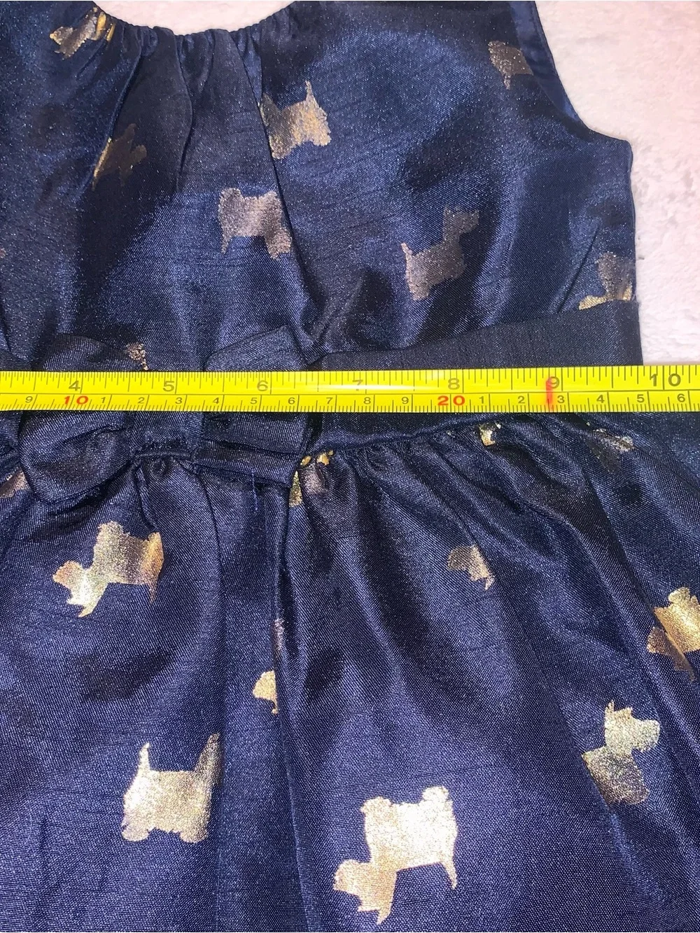 Gymboree navy satin